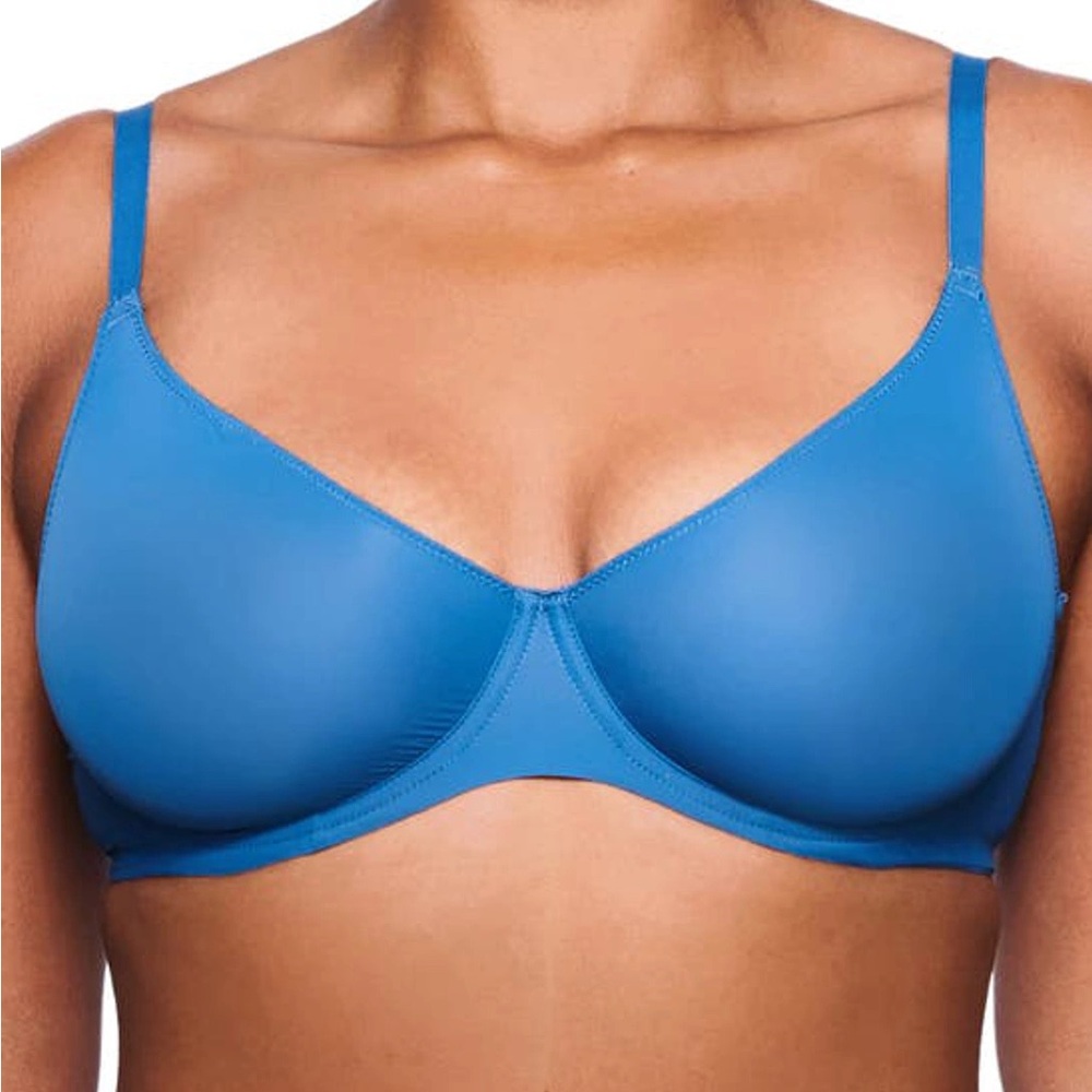 NWT Skims Jelly sheer unlined bra in Ocean